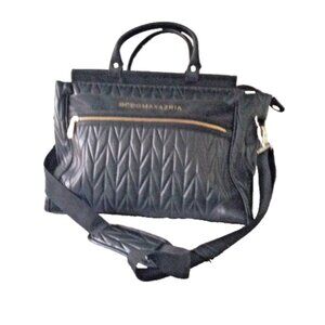 BCBGMAXARIZA Travel Carry On/Overnight Bag NWOT Black Wet/Hidden Compartment
